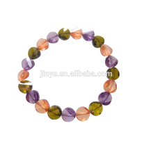 Fashion Colorful Faceted Zircon Beaded Statement Bracelet
